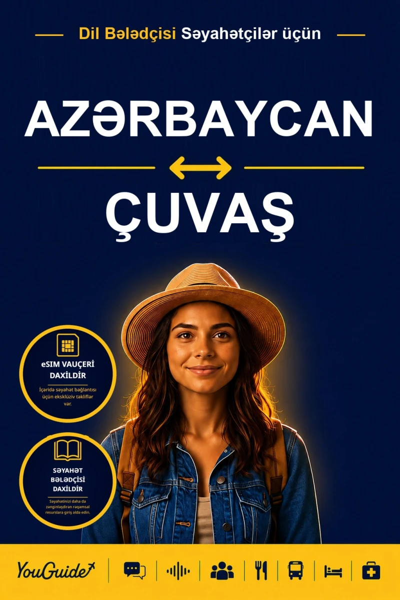 Portada: The Language Guide for Travelers - Azerbaijani to Chuvash