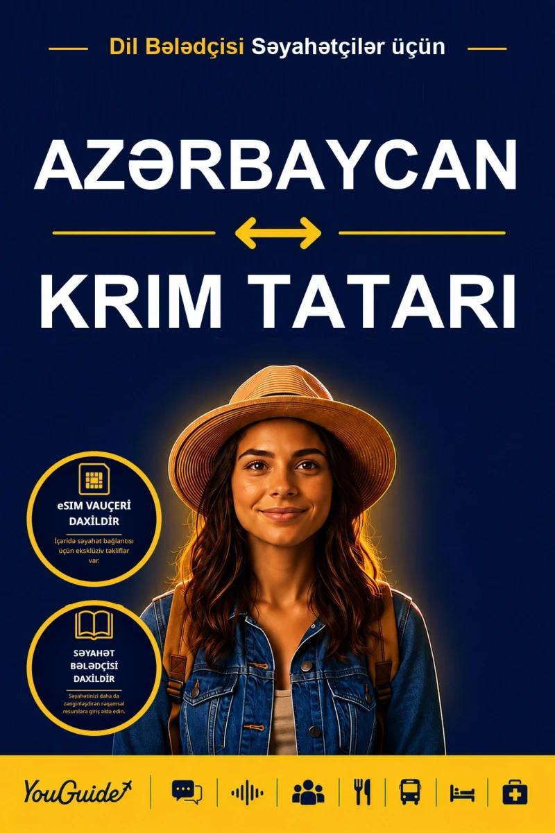 Portada: The Language Guide for Travelers - Azerbaijani to Crimean Tatar