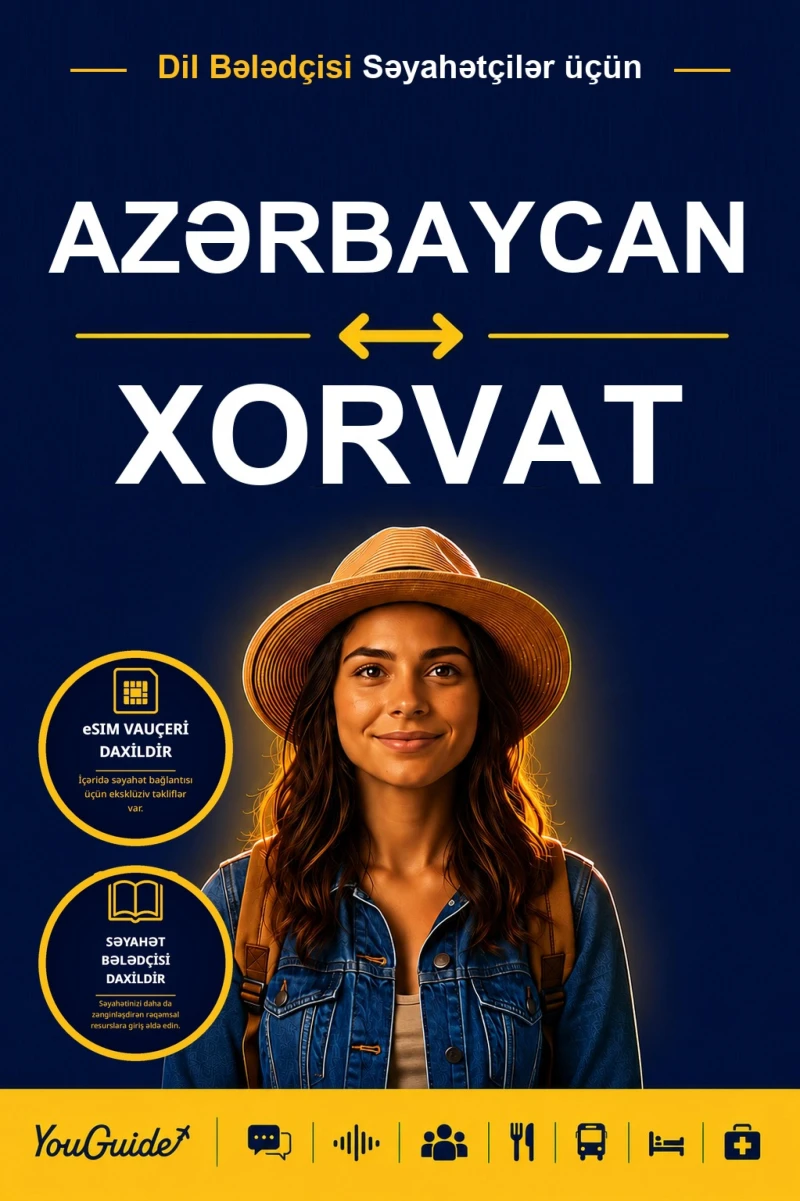 Portada: The Language Guide for Travelers - Azerbaijani to Croatian