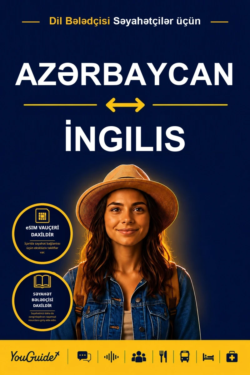 Portada: The Language Guide for Travelers - Azerbaijani to English