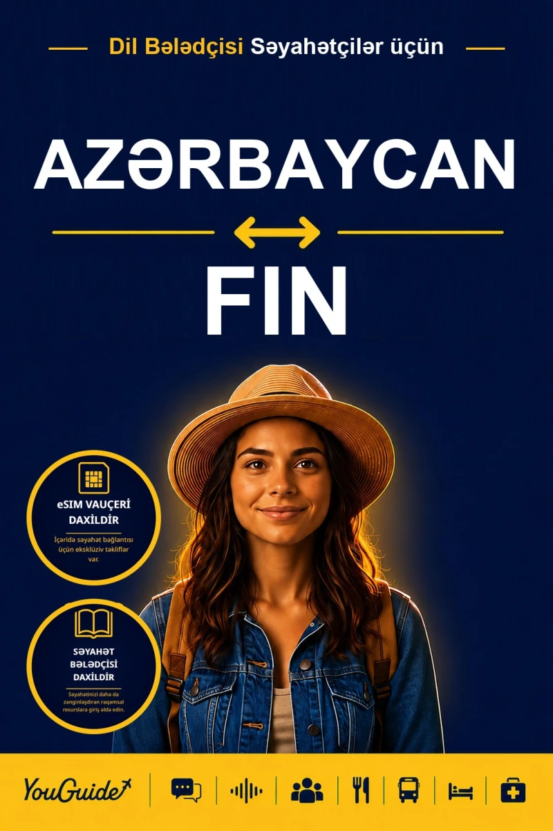 Portada: The Language Guide for Travelers - Azerbaijani to Finnish