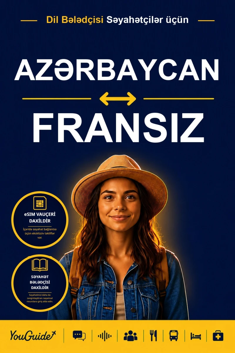 Portada: The Language Guide for Travelers - Azerbaijani to French