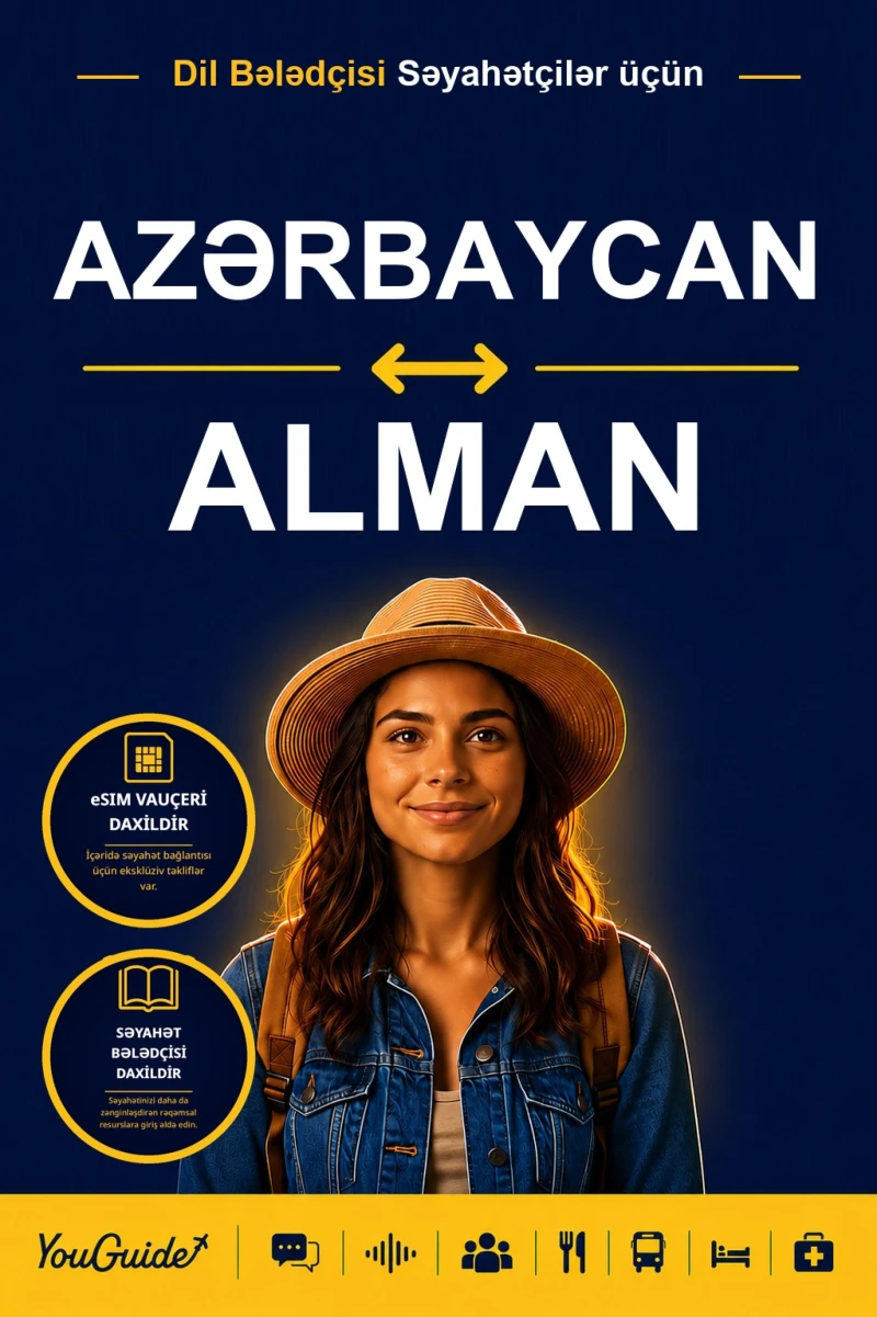 Portada: The Language Guide for Travelers - Azerbaijani to German