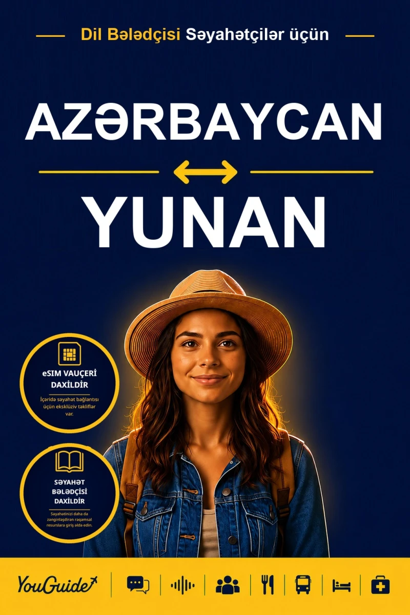 Portada: The Language Guide for Travelers - Azerbaijani to Greek