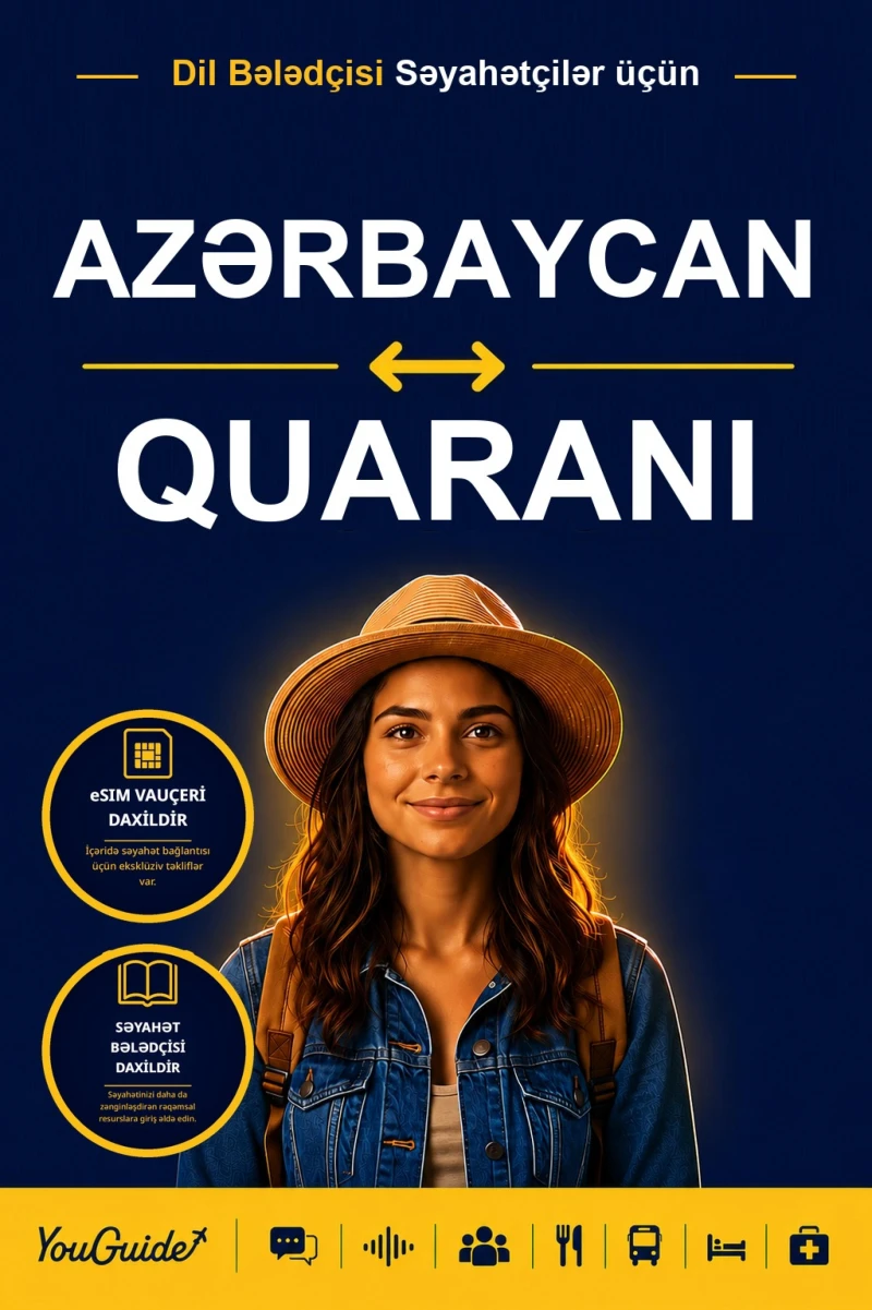 Portada: The Language Guide for Travelers - Azerbaijani to Guarani