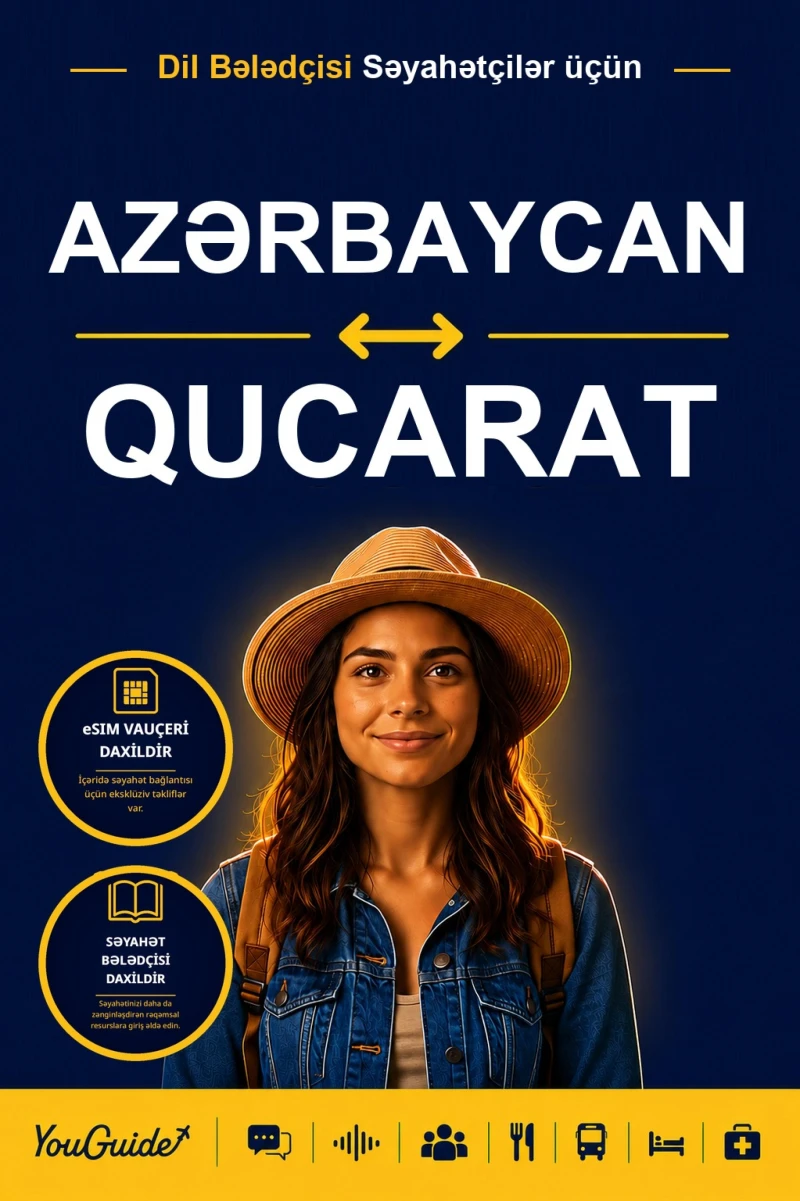 Portada: The Language Guide for Travelers - Azerbaijani to Gujarati
