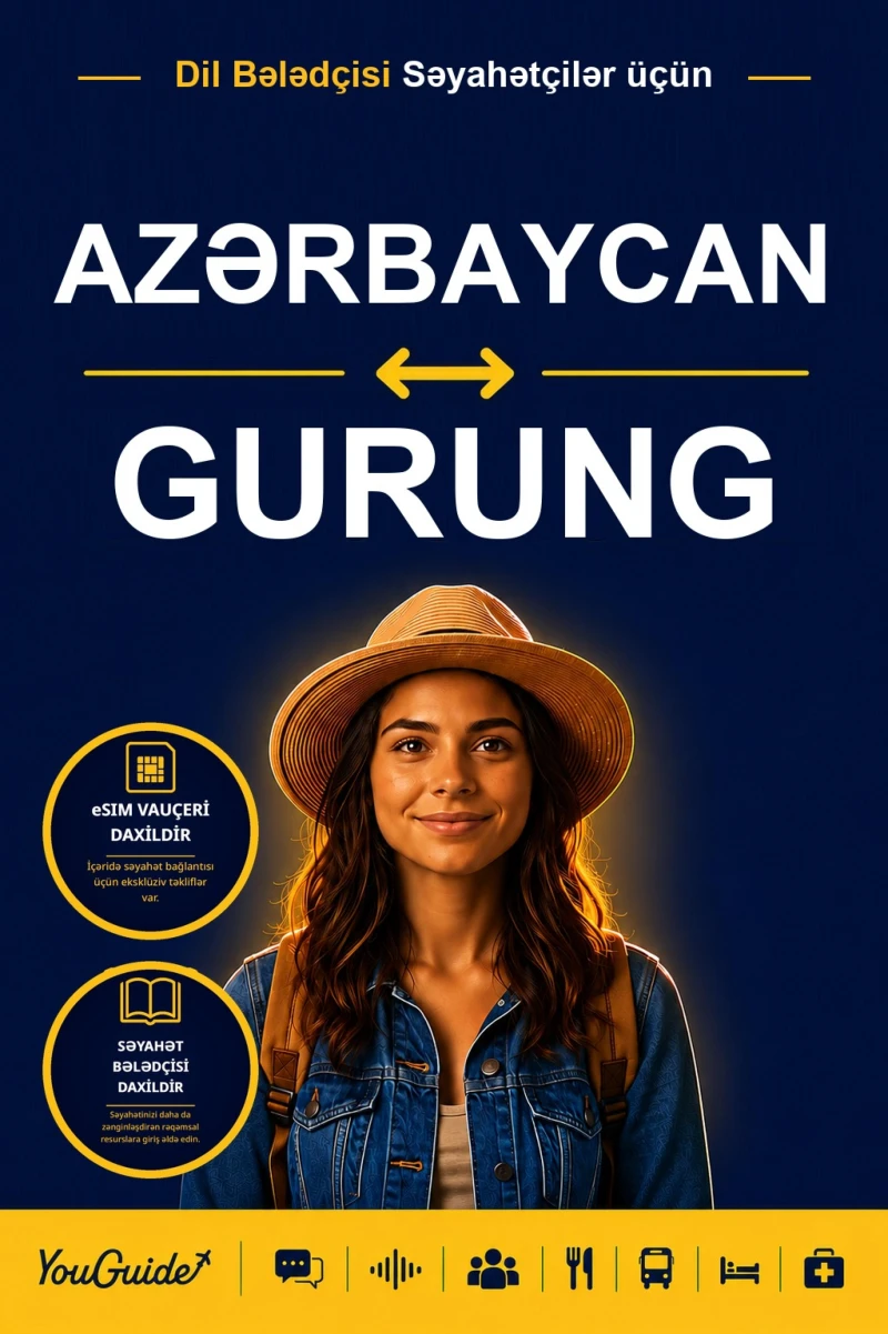 Portada: The Language Guide for Travelers - Azerbaijani to Gurung