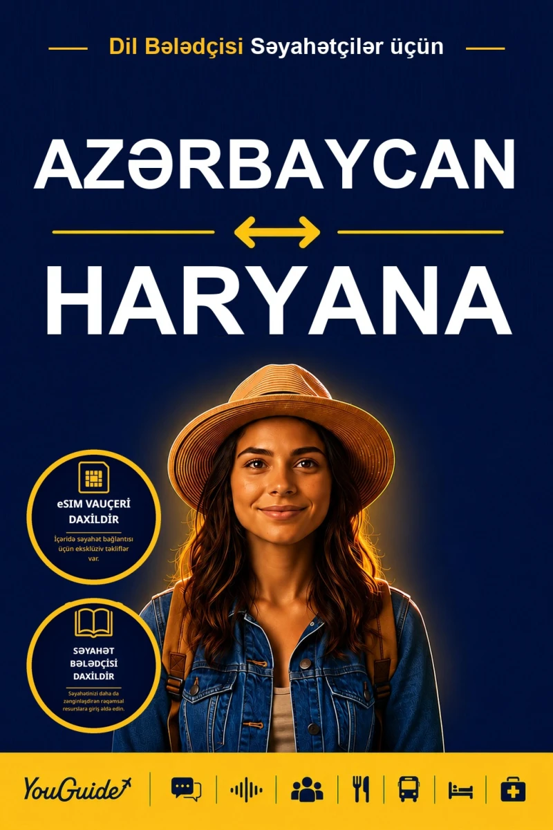 Portada: The Language Guide for Travelers - Azerbaijani to Haryanvi