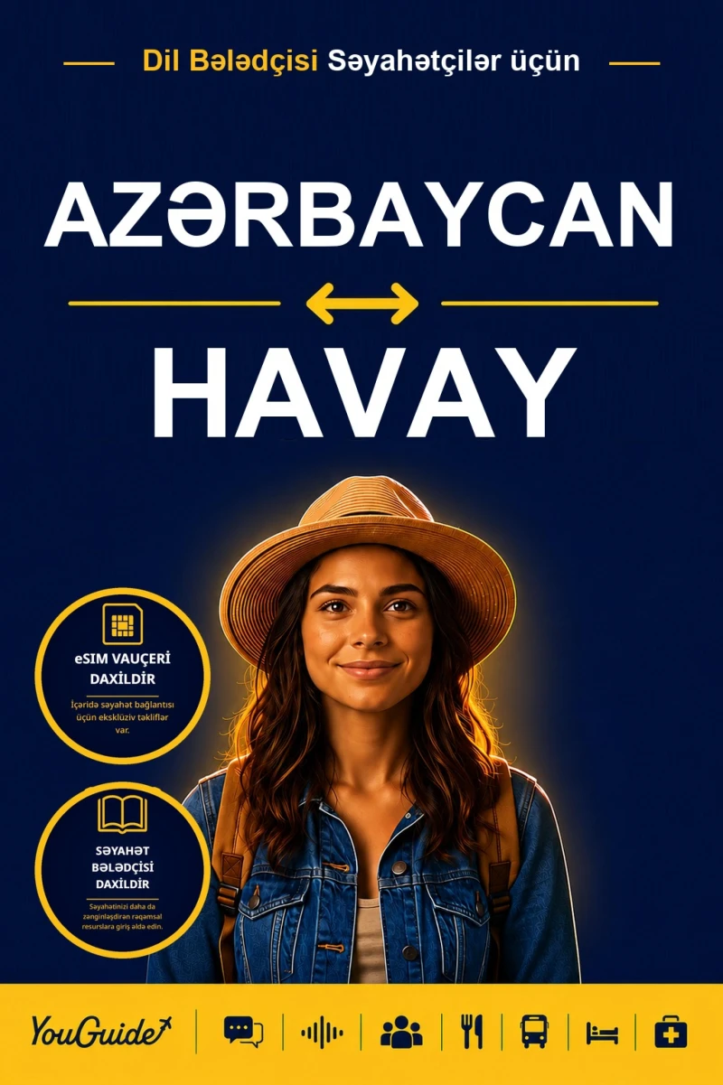 Portada: The Language Guide for Travelers - Azerbaijani to Hawaiian