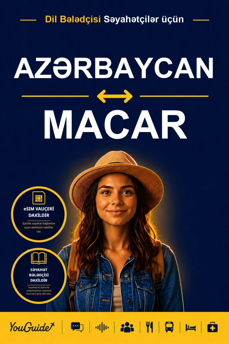 Portada: The Language Guide for Travelers - Azerbaijani to Hungarian