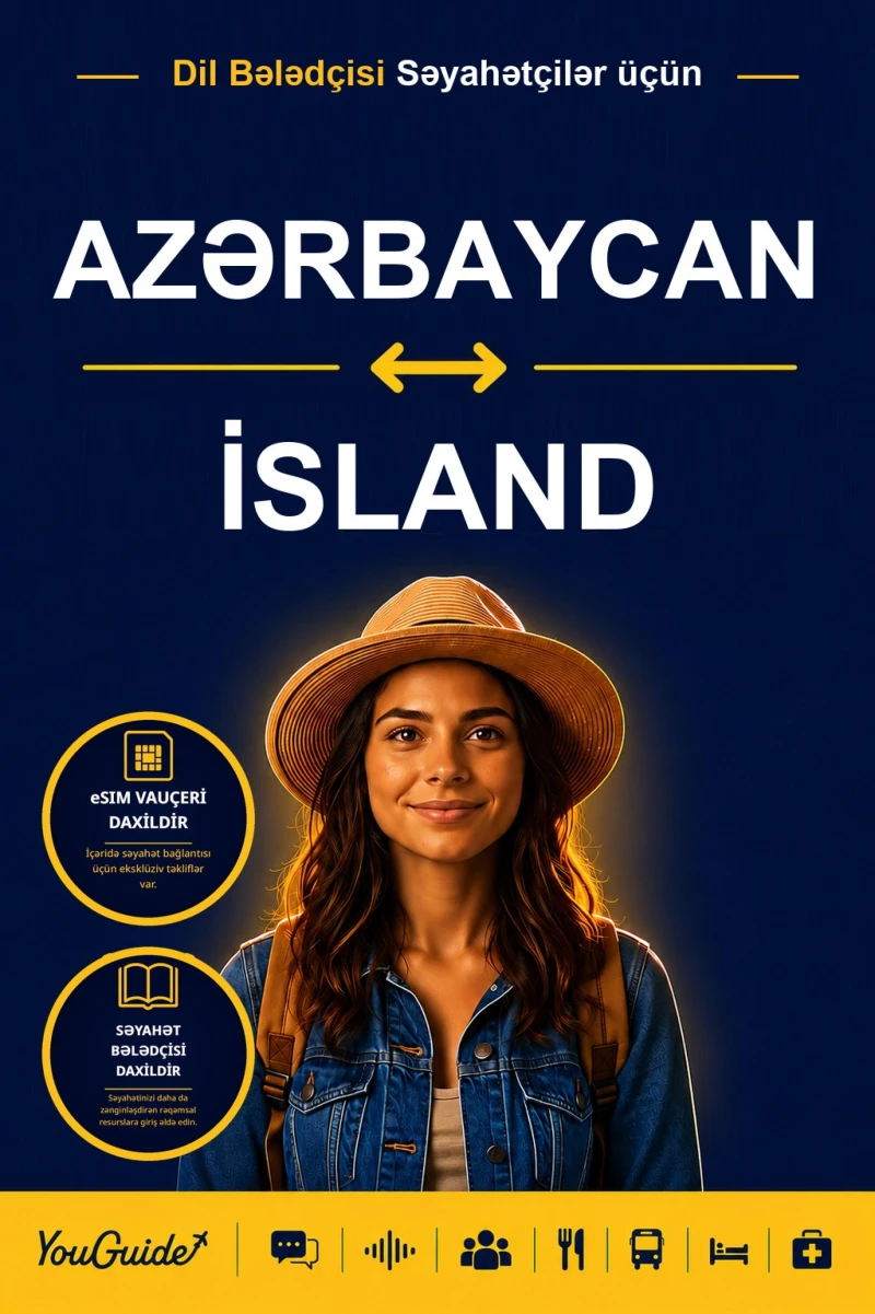 Portada: The Language Guide for Travelers - Azerbaijani to Icelandic