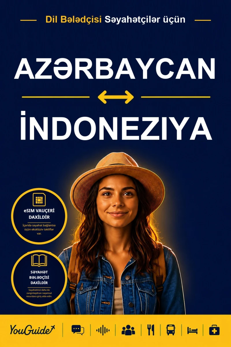 Portada: The Language Guide for Travelers - Azerbaijani to Indonesian