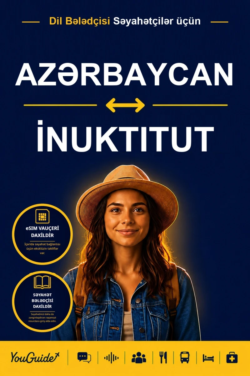 Portada: The Language Guide for Travelers - Azerbaijani to Inuktitut