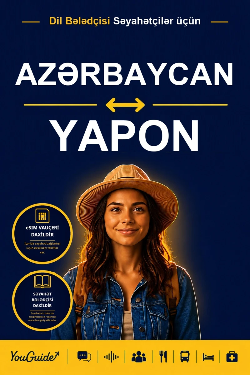 Portada: The Language Guide for Travelers - Azerbaijani to Japanese