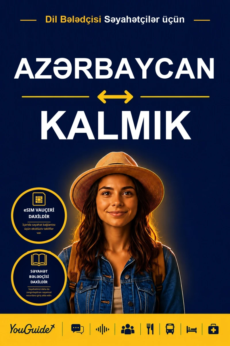 Portada: The Language Guide for Travelers - Azerbaijani to Kalmyk