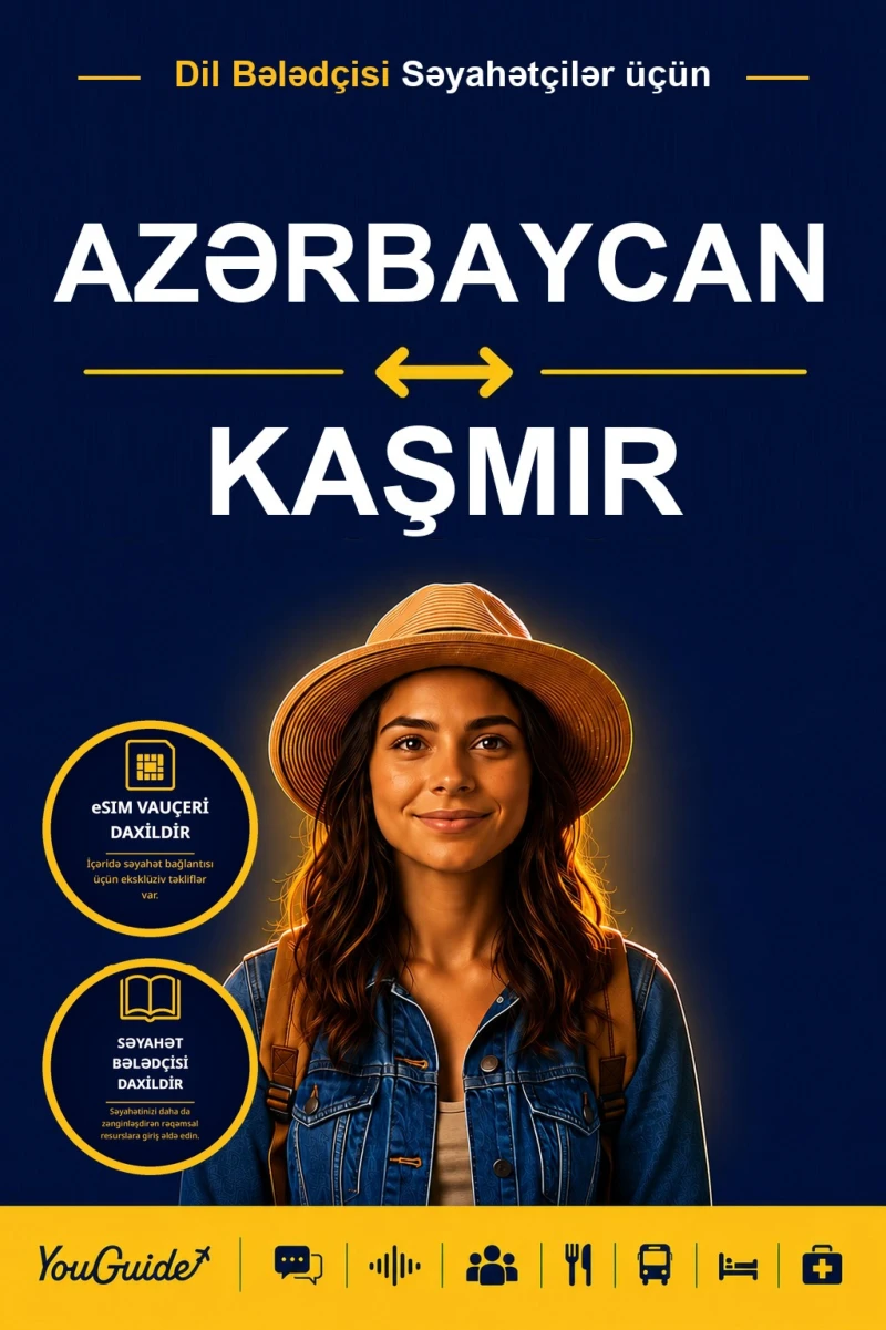 Portada: The Language Guide for Travelers - Azerbaijani to Kashmiri