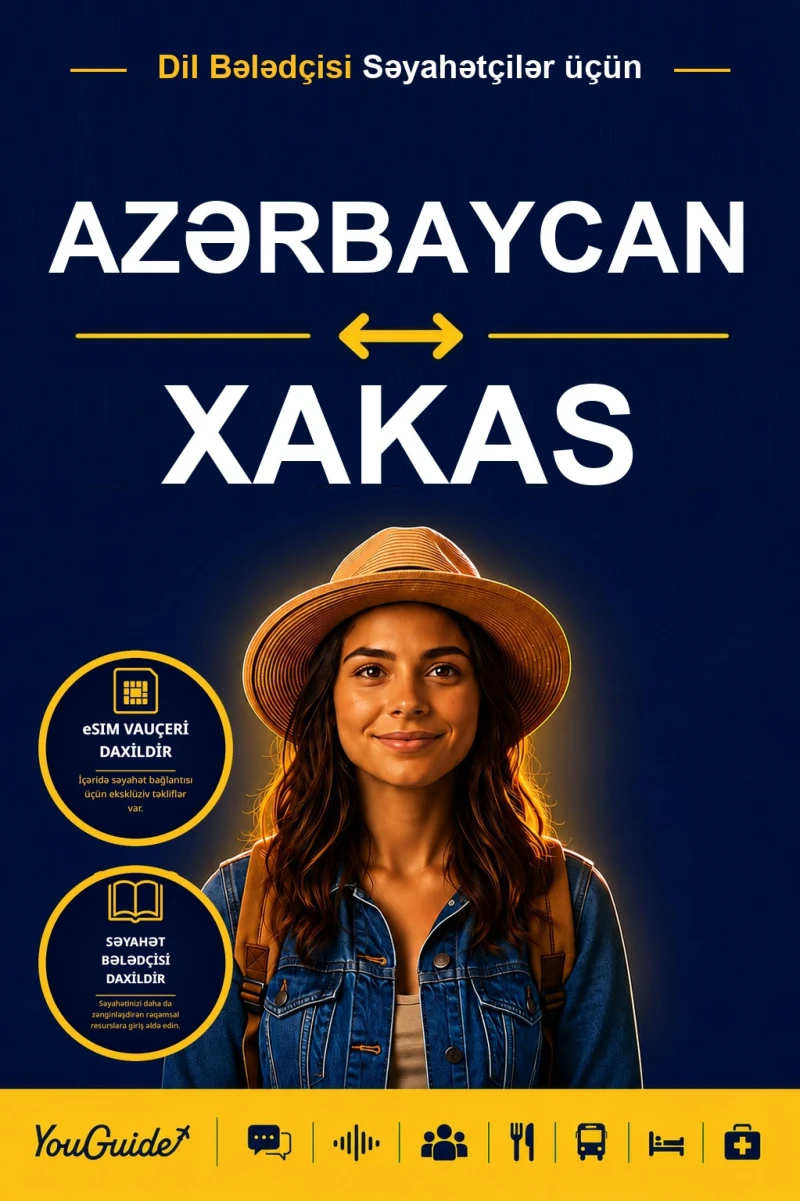 Portada: The Language Guide for Travelers - Azerbaijani to Khakas