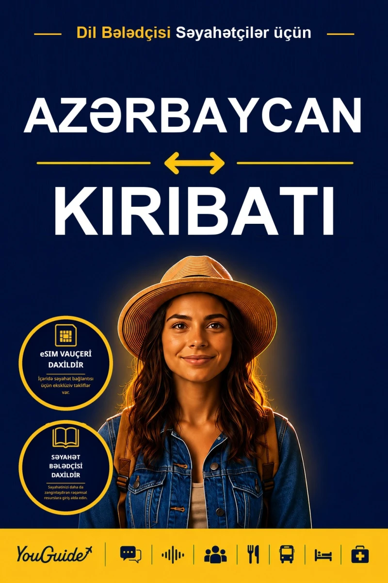 Portada: The Language Guide for Travelers - Azerbaijani to Kiribati