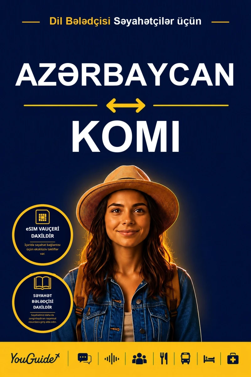 Portada: The Language Guide for Travelers - Azerbaijani to Komi