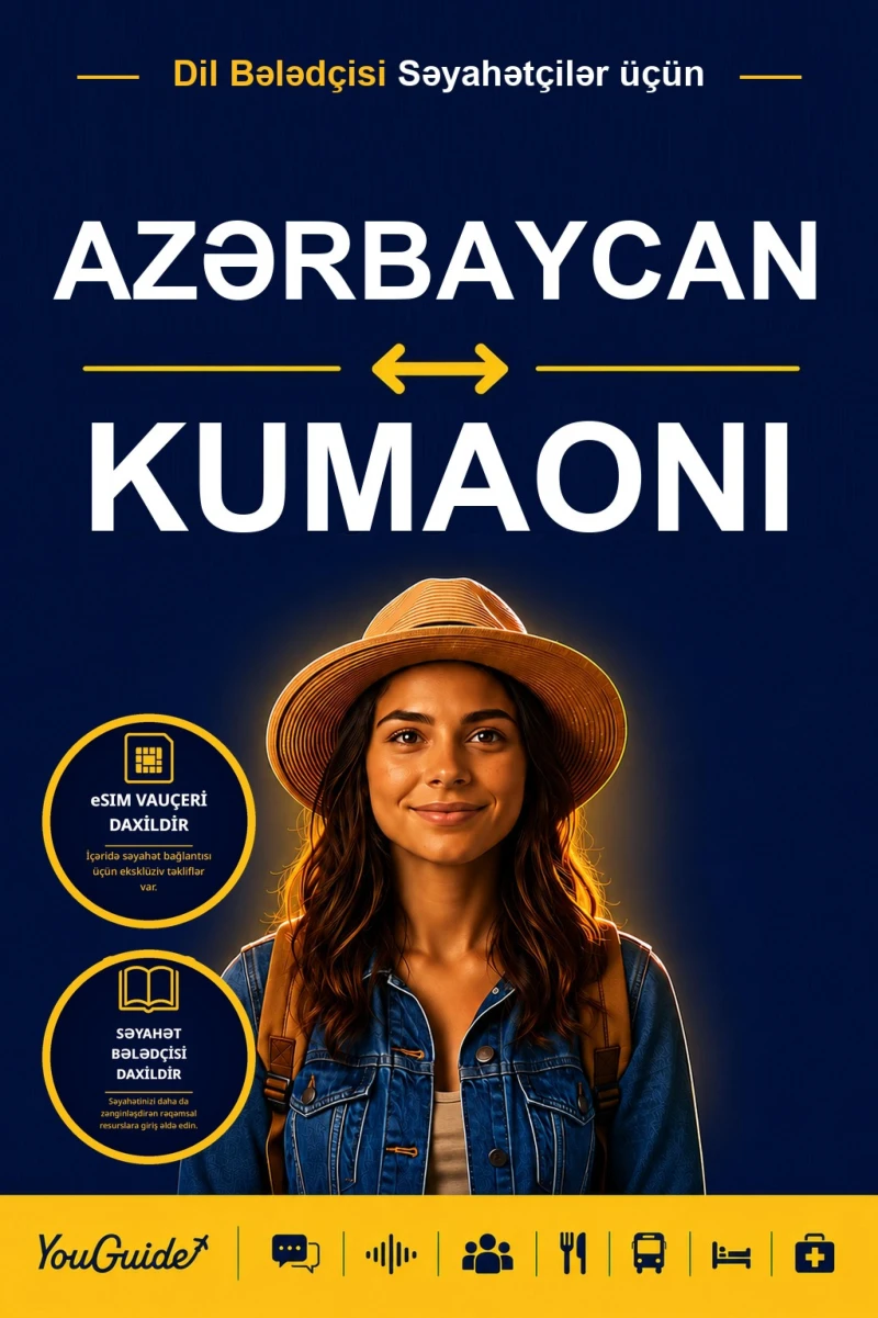 Portada: The Language Guide for Travelers - Azerbaijani to Kumaoni