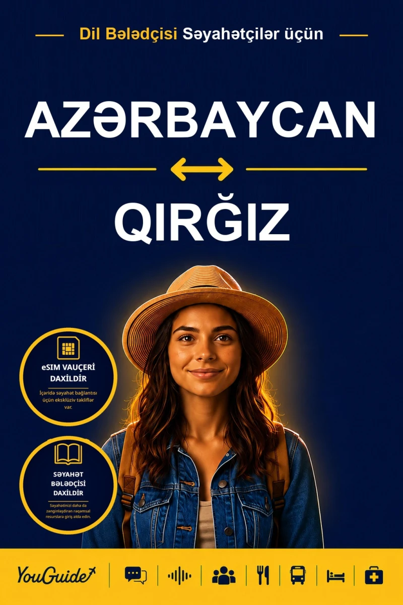 Portada: The Language Guide for Travelers - Azerbaijani to Kyrgyz