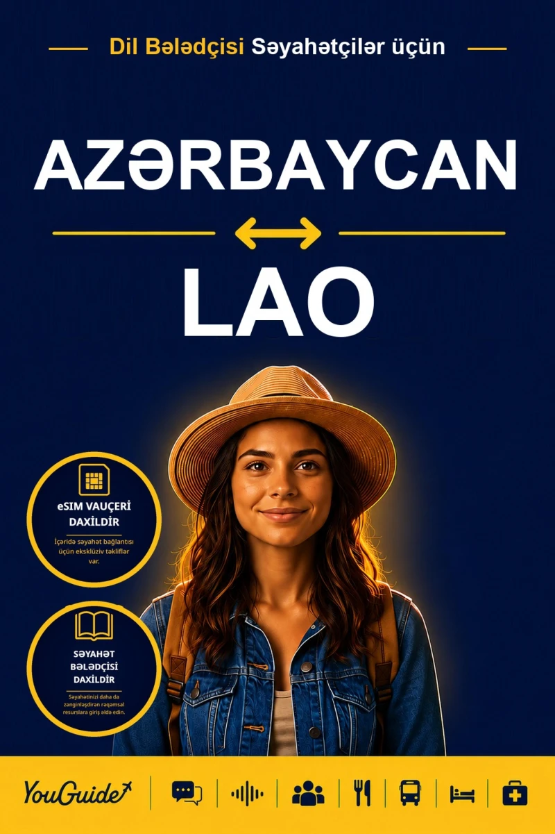 Portada: The Language Guide for Travelers - Azerbaijani to Lao