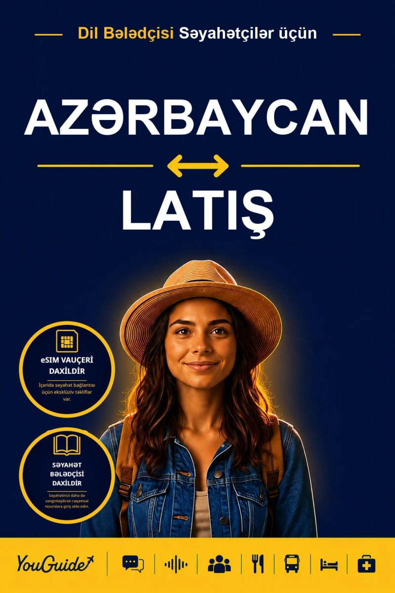 Portada: The Language Guide for Travelers - Azerbaijani to Latvian