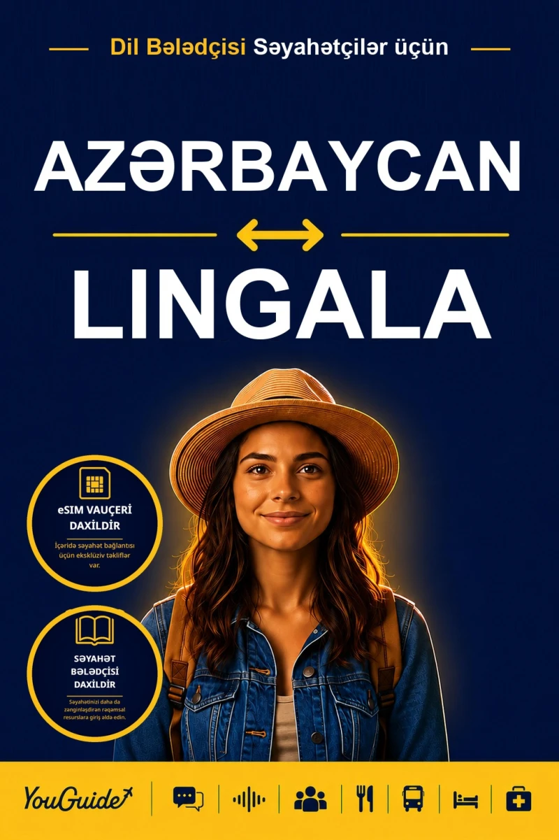 Portada: The Language Guide for Travelers - Azerbaijani to Lingala