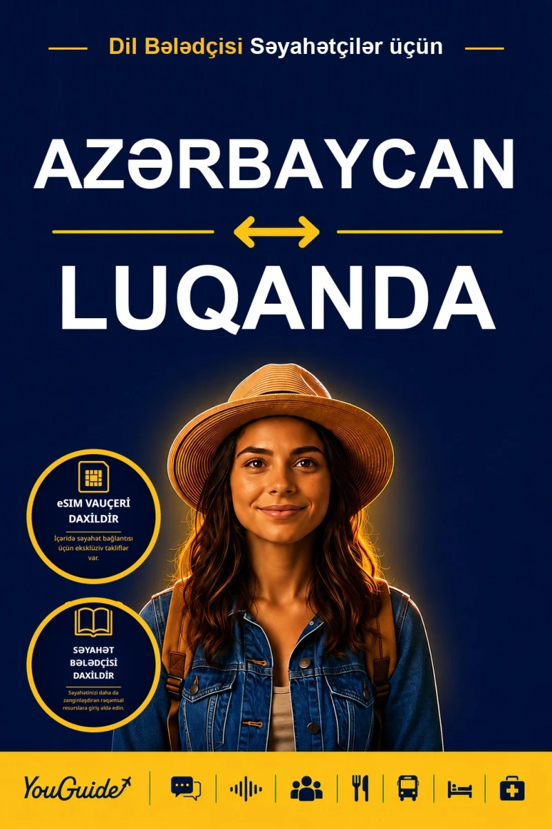 Portada: The Language Guide for Travelers - Azerbaijani to Luganda