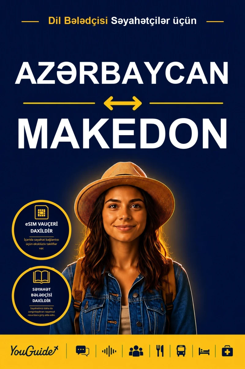 Portada: The Language Guide for Travelers - Azerbaijani to Macedonian