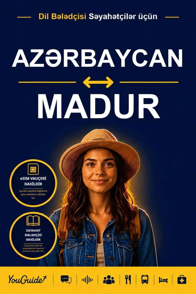 Portada: The Language Guide for Travelers - Azerbaijani to Madurese