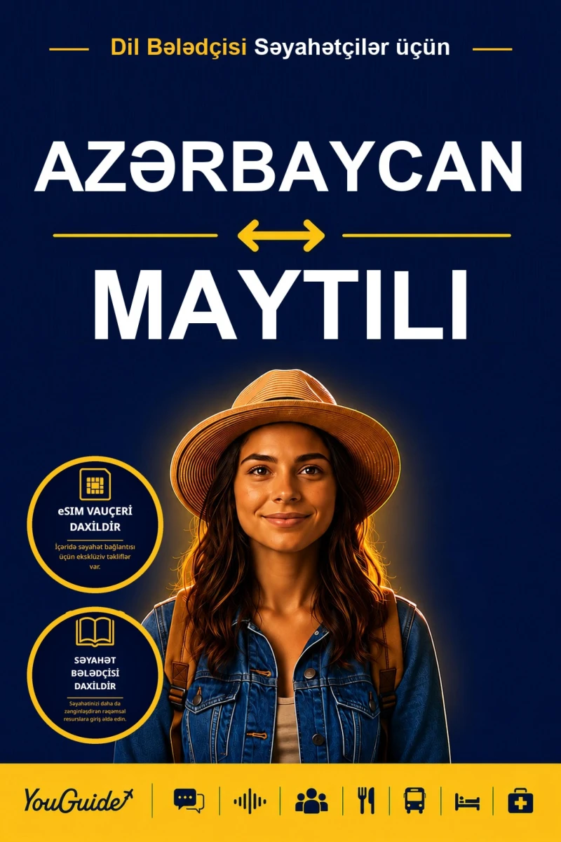 Portada: The Language Guide for Travelers - Azerbaijani to Maithili