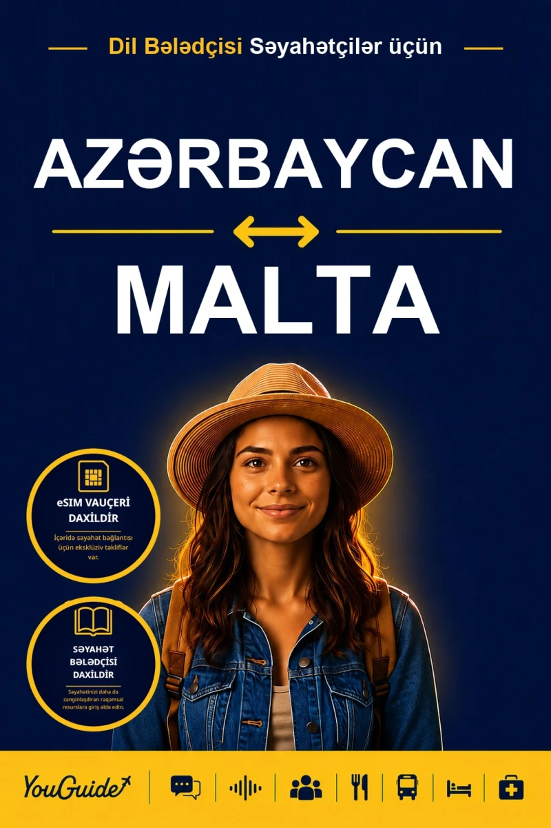 Portada: The Language Guide for Travelers - Azerbaijani to Maltese