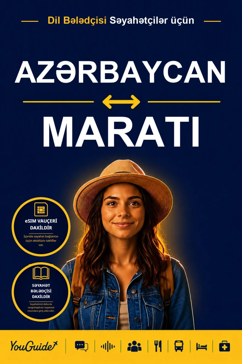 Portada: The Language Guide for Travelers - Azerbaijani to Marathi