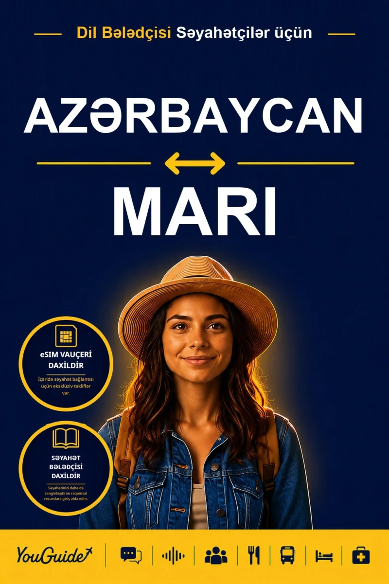 Portada: The Language Guide for Travelers - Azerbaijani to Mari