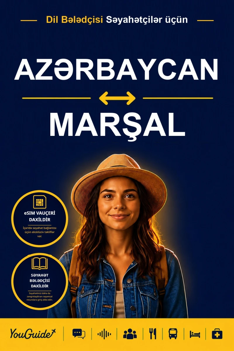 Portada: The Language Guide for Travelers - Azerbaijani to Marshallese