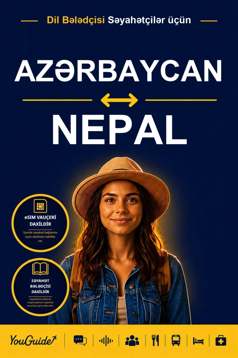 Portada: The Language Guide for Travelers - Azerbaijani to Nepali