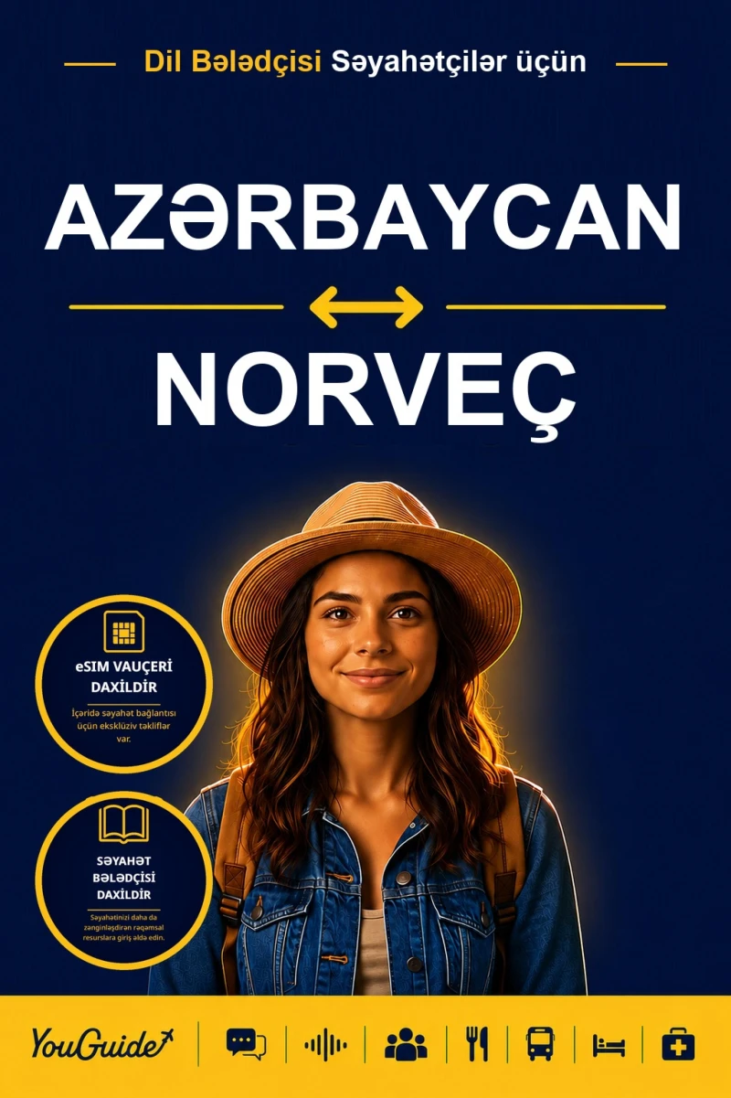 Portada: The Language Guide for Travelers - Azerbaijani to Norwegian