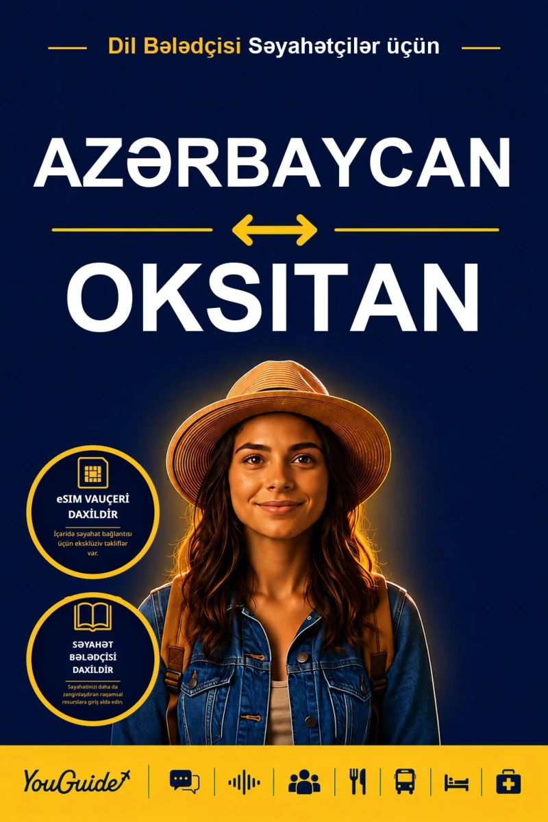 Portada: The Language Guide for Travelers - Azerbaijani to Occitan