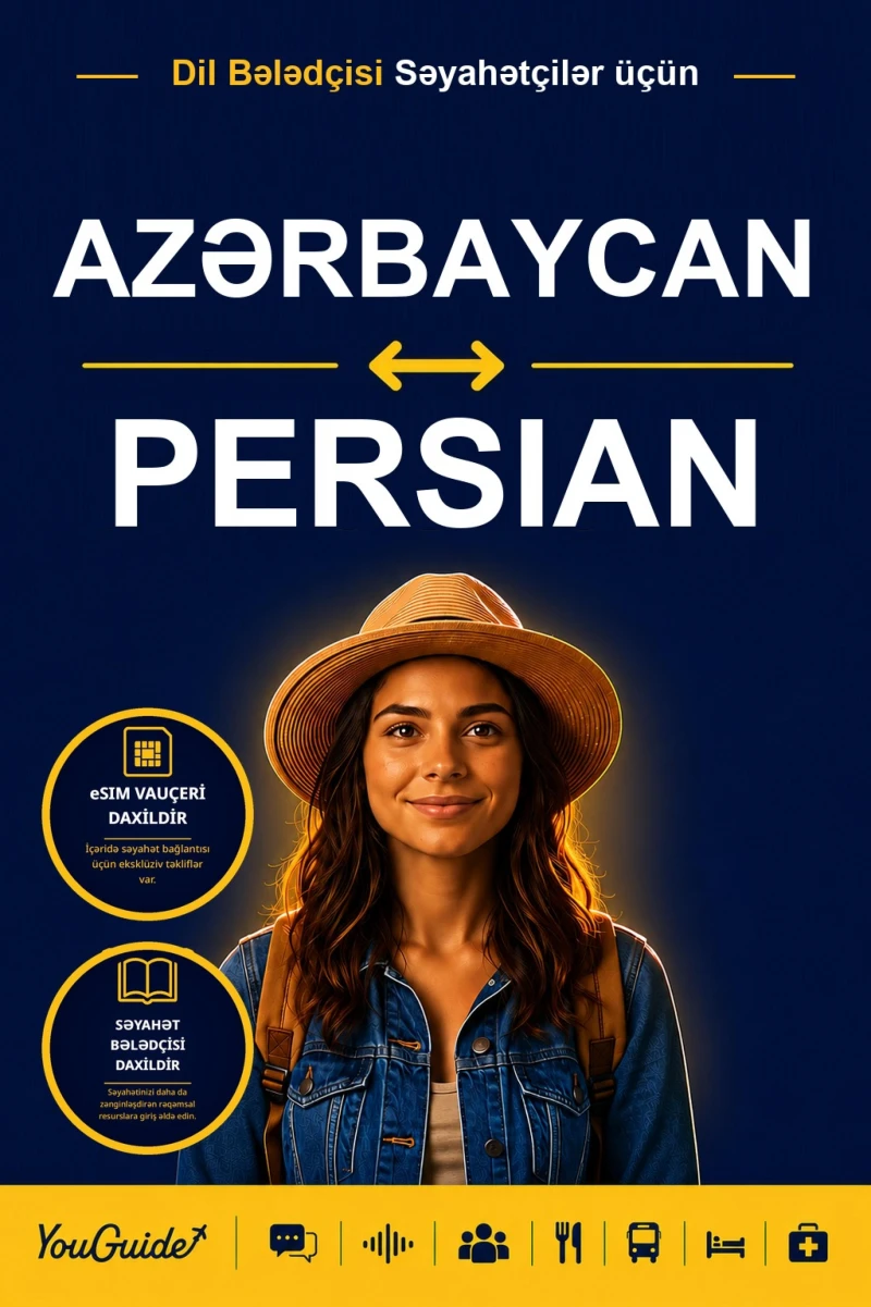 Portada: The Language Guide for Travelers - Azerbaijani to Persian