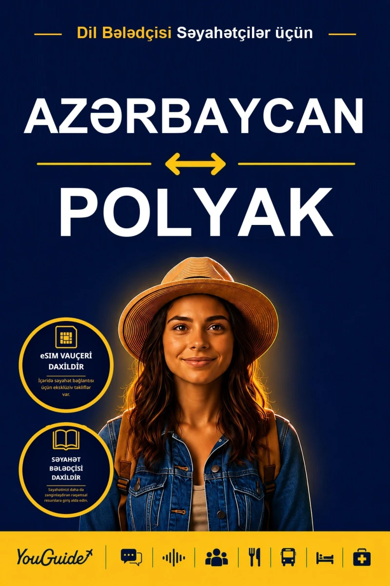 Portada: The Language Guide for Travelers - Azerbaijani to Polish