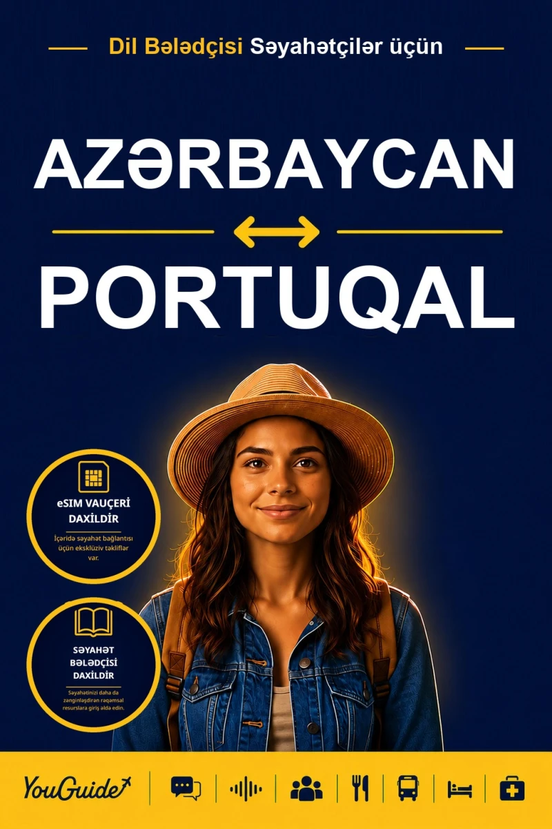 Portada: The Language Guide for Travelers - Azerbaijani to Portuguese