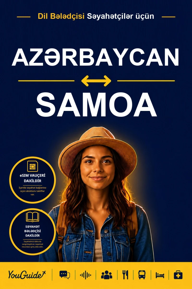 Portada: The Language Guide for Travelers - Azerbaijani to Samoan