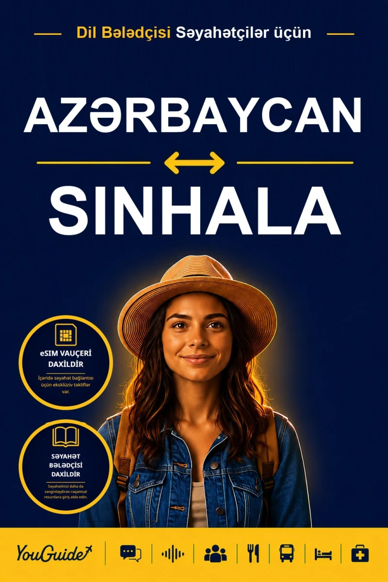 Portada: The Language Guide for Travelers - Azerbaijani to Sinhala