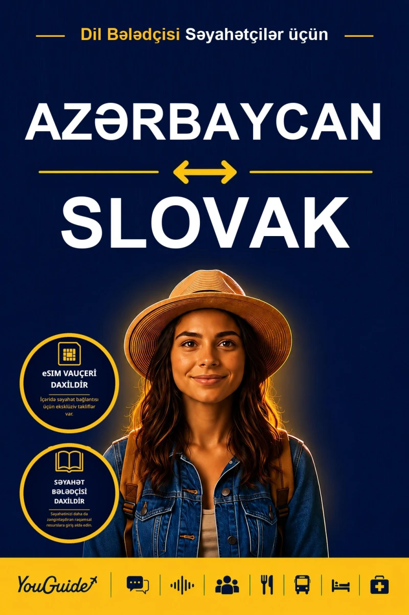 Portada: The Language Guide for Travelers - Azerbaijani to Slovak