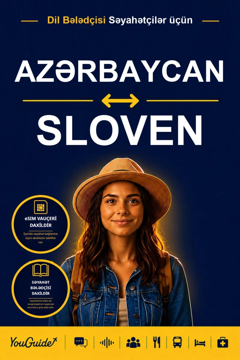 Portada: The Language Guide for Travelers - Azerbaijani to Slovenian