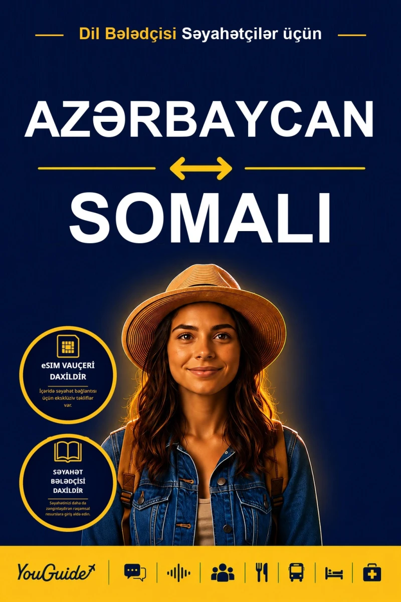 Portada: The Language Guide for Travelers - Azerbaijani to Somali
