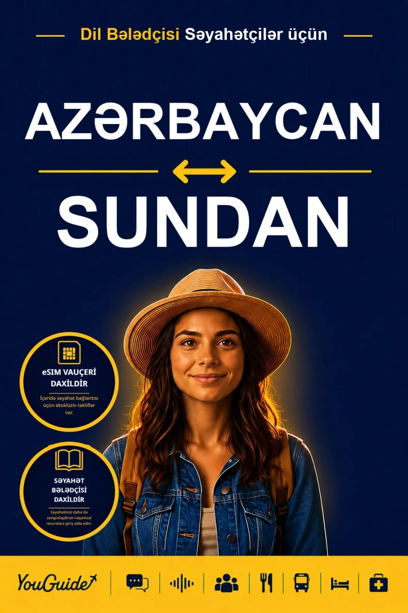 Portada: The Language Guide for Travelers - Azerbaijani to Sundanese