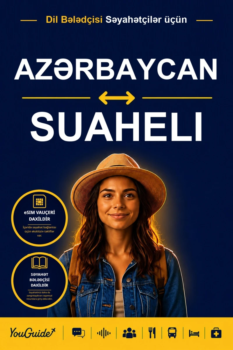 Portada: The Language Guide for Travelers - Azerbaijani to Swahili