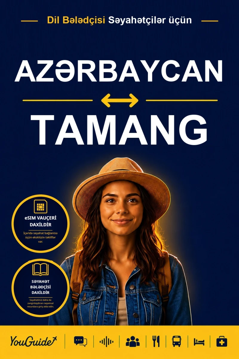 Portada: The Language Guide for Travelers - Azerbaijani to Tamang